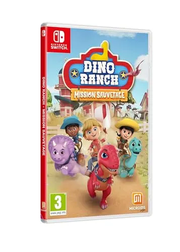 Dino Ranch: Mission Sauvetage für Switch - Action-Adventure-Spiel für Nintendo Switch, inspiriert von der beliebten Zeichentrickserie. Erlebe spannende Rettungsmissionen mit Dinos und Freunden!