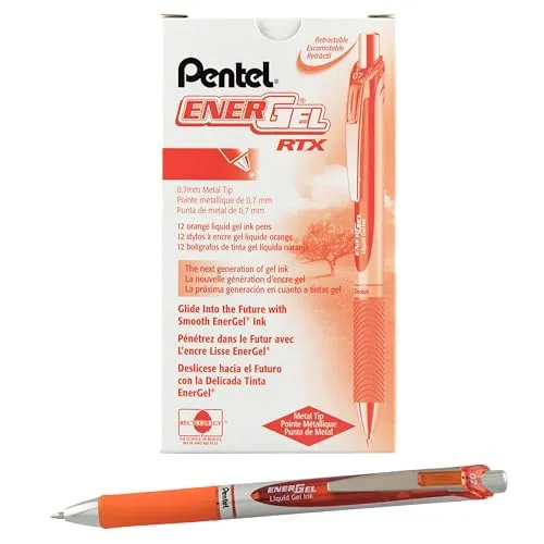 Pentel EnerGel XM Gelschreiber in orange von Pentel