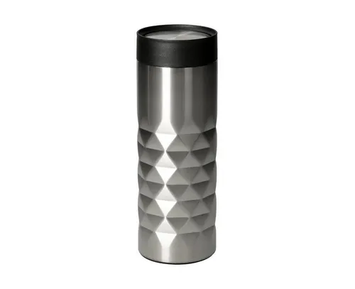 elasto Coffee-to-go-Becher Diamond 360 auslaufsicherer Thermobecher 450 ml, Kaffeebecher to go, Doppelwand, Leicht, Robust, 360 Grad Deckel
