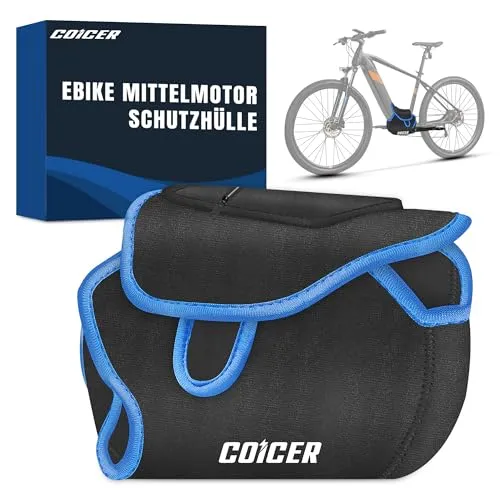 Produktbild COICER Ebike Mittelmotor Schutzhülle I Fahrradträger Transportschutz I Motorschutz Abdeckung als Regenschutz I passt zB. für Bosch, Brose, Shimano, Yamaha, Specialized