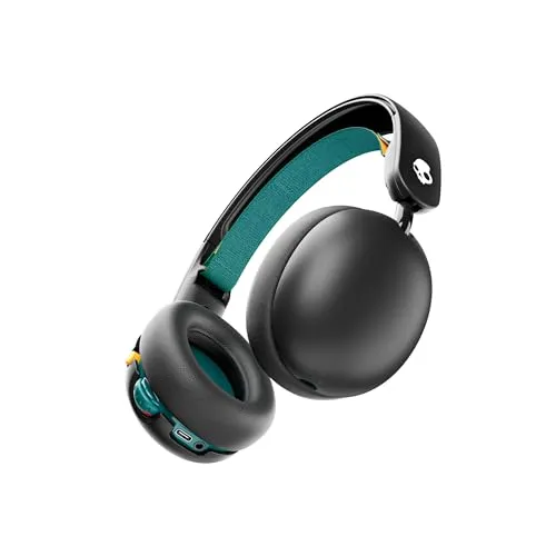 Skullcandy Grom Over-Ear Wireless-Kopfhörer - Kopfhörer mit 45 Std. Akkulaufzeit und kindgerechter Lautstärkebegrenzung für sicheres Hören. Ideal für Reisen mit gemeinsamen Audioanschluss.