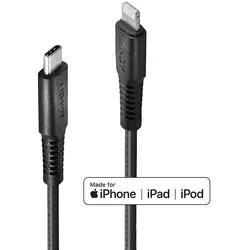 LINDY USB-Kabel 1m - Lightning & USB-C - Ladekabel / Datenkabel mit 1m Länge, ideal für schnelles Laden und Datenübertragung zwischen Apple Geräten und USB-C Anschlüssen.