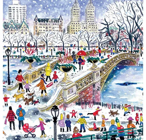 Chronicle Books Puzzle Schlittenfahrt im Central Park, Storrings, Puzzleteile