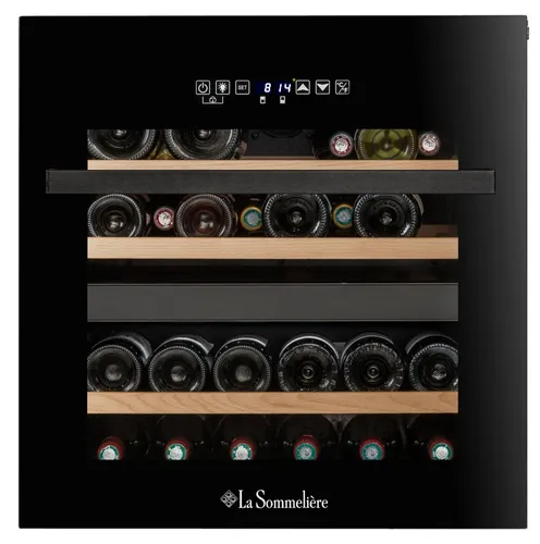 La Sommelière Integrierter Weinkeller für 36 Flaschen - Eleganter Weinkühlschrank für den Einbau, optimal für die Lagerung Ihrer Weine. Mit Single Zone-Kühlung und stilvollem Design in Schwarz.