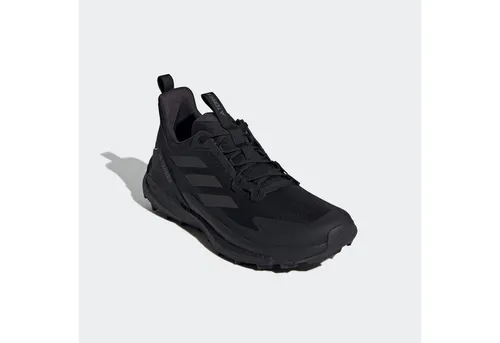 ADIDAS TERREX FREE HIKER 2.0 LOW Wanderschuh, Gr. 42,5, schwarz - Wanderschuhe mit atmungsaktivem Obermaterial und BOOST Dämpfung für optimalen Komfort auf langen Strecken. Ideal für Wanderungen und Trekking-Touren.