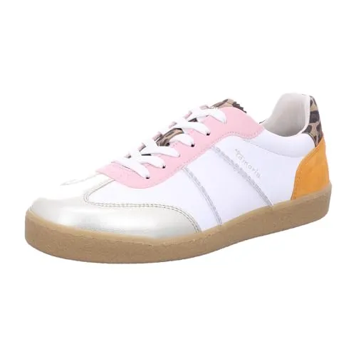 Tamaris Damen Sneaker 1-23632-42, LT.Gold Comb, 39 EU - Damen-Sneaker mit COMFORT-Lining und herausnehmbarer Sohle für optimalen Tragekomfort und modischen Look.