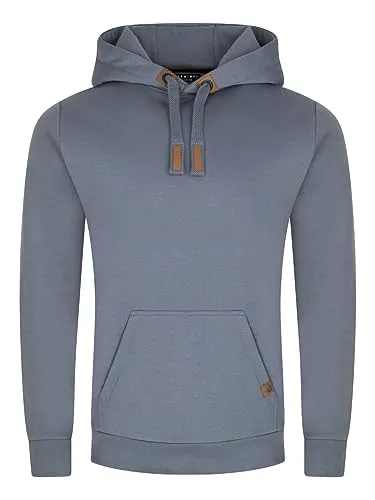 DENIMFY Hoodie Herren Regular Fit DFIvo Kapuzenpullover Pullover Blau 4XL, Größe:4XL, Farbe:Turbid Blue