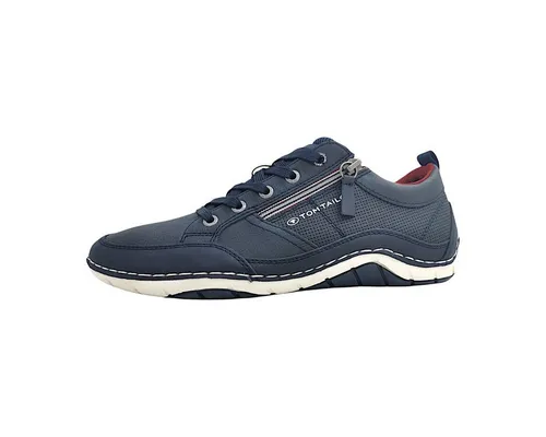 Tom Tailor Herrenschuhe sportlicher Schnürer Blau – Schuhgröße 45 EU - Schnürer in navy für Herren, ideal für Freizeitaktivitäten. Bequem und stylisch mit flachem Absatz und normaler Weite.