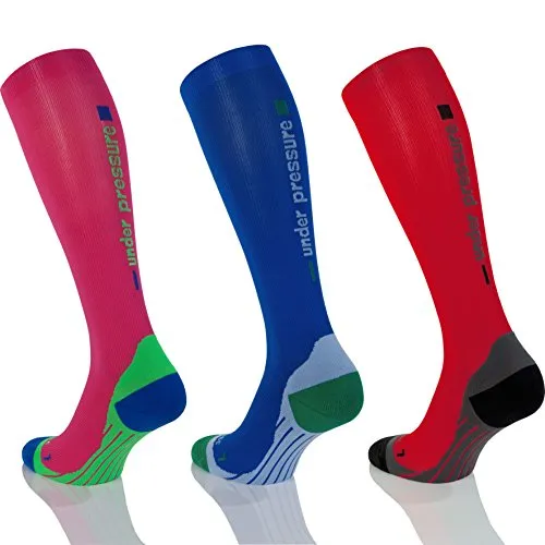 Sport Kompressionsstrumpf Under Pressure Competition 20-22mmHg - Sport Kompressionsstrumpf mit gradierter Druckverlauf für bessere Durchblutung und schnellere Regeneration. Ideal für Laufen, Triathlon und intensive Trainingseinheiten. Made in Germany!