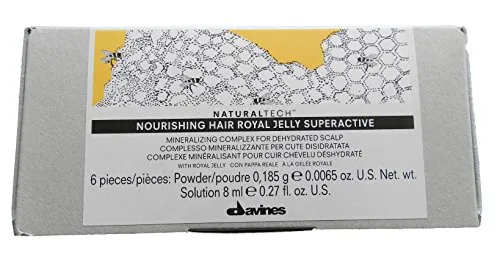 Davines Nourishing Hair Royal Jelly Superactive 6x8ml - Kopfhautbehandlungen mit Royal Jelly für eine tiefenwirksame Hydratation und Beruhigung der Kopfhaut, ideal für trockene und dehydrierte Haut.