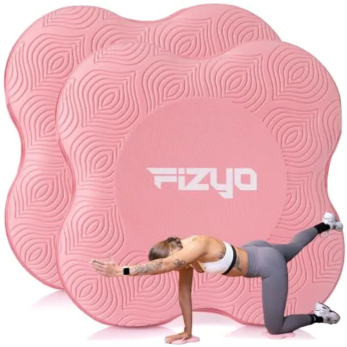 Fizyo Rutschfeste Kniekissen – 2er Set für Yoga & Pilates, 20x20 cm