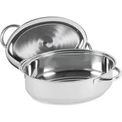 Schulte-Ufer 6789-34 Multi-Bräter 34 cm - Pfannen mit energiesparendem ecotherm Allherd-Aluminium-Kapselboden, ideal für alle Herdarten, inkl. Induktion, und mit wärmeisolierenden Griffen für sicheres Handling.