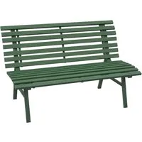 Outsunny Gartenbank 2 Sitzer - Elegante Parkbank mit Rückenlehne - Sitzbank aus pulverbeschichtetem Aluminium, ideal für Garten oder Balkon. Hohe Belastbarkeit von 240 kg und leichtes Design für einfache Handhabung.