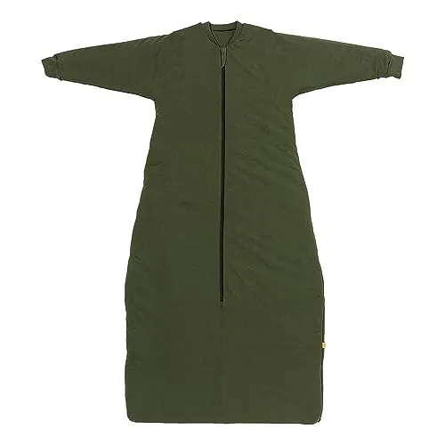 schlummersack Kinder Schlafsack Baby Winter 150 cm Olive | Winterschlafsack Baby mit Ärmel 3.5 Tog Baby Schlafsack Winter | Winter Schlafsack Baby