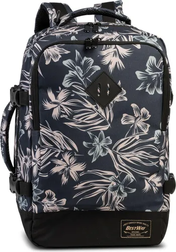 Bestway Rucksack Cabin Pro Small 20l blau/weiß - Kompakter Reiserucksack aus leichtem Polyester, ideal als Bordgepäck. Mit geräumigem Hauptfach, gepolstertem Tabletfach und verstellbaren Schulterriemen für optimalen Tragekomfort.