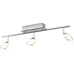 Paul Neuhaus LED Deckenstrahler dreh- und schwenkbar, silber - Moderne Deckenleuchte mit drei runden Leuchtkörpern, ideal für Bäder dank Schutzart IP44. Hochwertige Materialien und flexibles Design für jeden Raum.