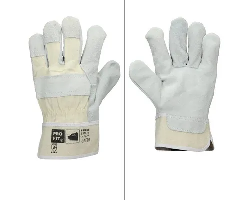 ECD Germany Rindspaltleder Arbeitshandschuhe - 12 Paar Garten- und Montagehandschuhe - Arbeitshandschuhe aus Rindspaltleder in Größe M, ideal für handwerkliche Tätigkeiten. Hohe Abriebfestigkeit und gute Passform für optimalen Schutz und Komfort.