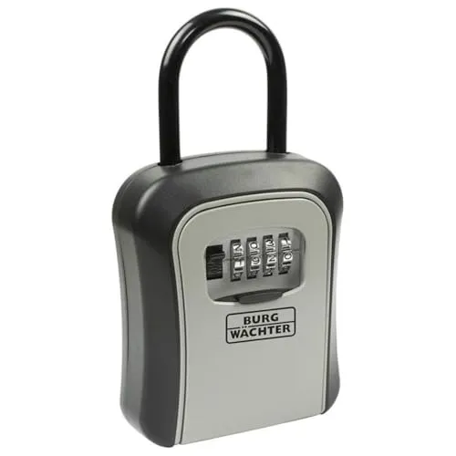 BURG-WÄCHTER Schlüsseltresor Key Safe 50 SB - 4-stelliger Zahlencode, sicherer Zugang für Handwerker und Gäste, wetterfest und robust