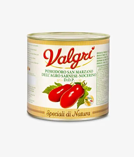 Geschälte Tomaten San Marzano DOP - 2500 gr VALGRI - Box 6 Stück