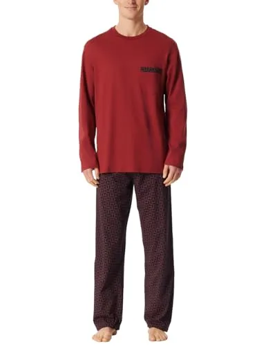 Schiesser Herren Schlafanzug lang - Bequemes Nightwear Set - Hochwertiger Schiesser Herren Schlafanzug lang, ideal für entspannte Nächte. Das atmungsaktive Material sorgt für hohen Tragekomfort und eine optimale Passform.