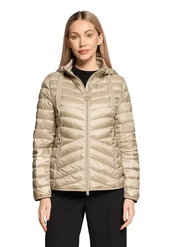 Betty Barclay Damen 7012/1535 Jacke in Peyote, Größe 40 - Wattierte Jacke mit abnehmbarer Kapuze und modischer Steppung. Der Zweiwege-Reißverschluss und die Eingrifftaschen sorgen für praktischen Komfort. Ideal für den Herbst und Frühling, bietet sie eine moderne, feminine Silhouette.