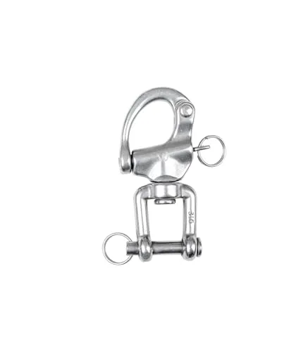 WALDHAUSEN Sicherheitsschäkel Edelstahl, Gesamtlänge, 13 cm