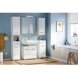 Badmöbel-Set Linus Hochglanz Weiß 105 cm von xonox.home