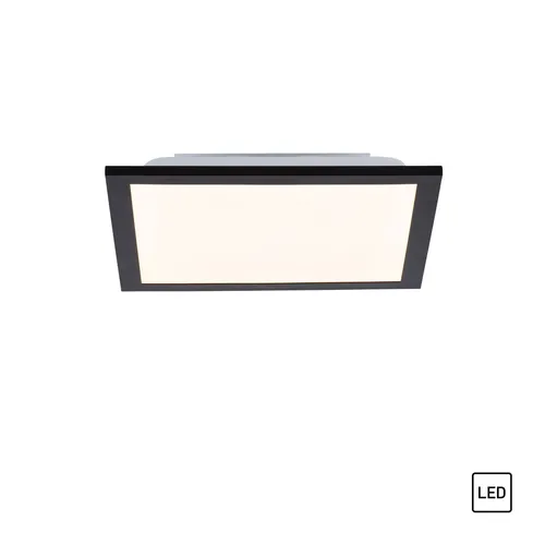 JUST LIGHT Deckenleuchte FLAT, LED Warmweiß - Moderne LED Deckenleuchte FLAT mit fest integriertem LED-Board, ideal für niedrige Decken und energiesparend mit hoher Lebensdauer.