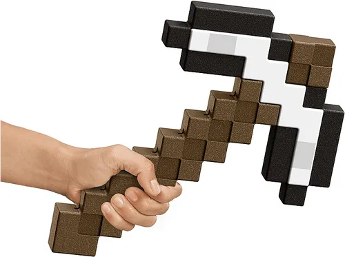 Mattel Minecraft Iron Pickaxe Rollenspielzeug - Haushaltsspielzeug, perfekt für kreative Rollenspiele mit großflächigen, handlichen Designs, die Kindern helfen, die Minecraft-Welt lebendig zu machen!