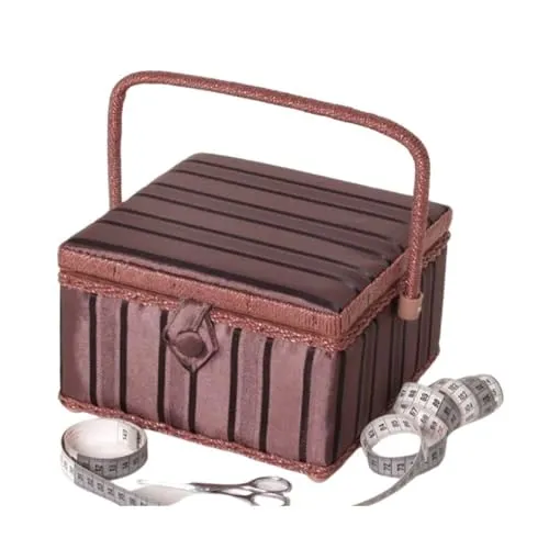 Locker Nähkorb quadratisch braun 07041-07