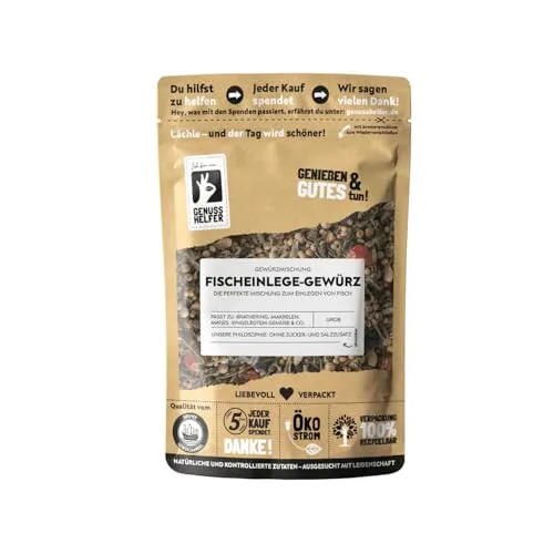 Bremer Gewürzhandel Fischeinlege Gewürz, grob, für köstliche Fischgerichte, 10 x 100g - Vielseitiges Einlegegewürz für Fisch und Gemüse. Der harmonische Mix aus Senfsaat, Dill, und weiteren Gewürzen verleiht Ihren Gerichten einen besonderen Geschmack. Ideal für kreative Rezeptideen! Genießen Sie Natur pur ohne Zusatzstoffe.