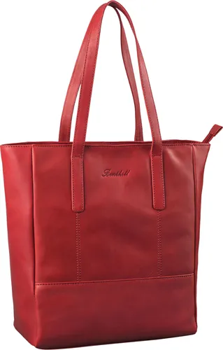 Benthill Shopper Damen Echt Leder Handtasche - Großzügige Schultertasche aus hochwertigem Rindsleder, elegantes Vintage-Design und viel Stauraum für den Alltag