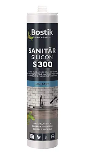 Bostik S300 Sanitärsilicon transparent 1K Silikon Dichtstoff 300ml Kartusche