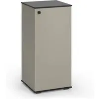Vicco Midischrank Joli, Greige/Schwarz 37 x 78 cm - Midischrank für Badezimmer mit modernem Design, viel Stauraum und eleganter Optik – ideal für eine Wohlfühlatmosphäre und perfekt kombinierbar mit anderen Möbeln der Joli-Serie.