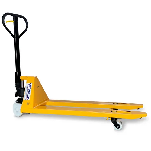 Hubwagen 20PAS - 2000 kg Tragkraft, manuell-hydraulisch - Gabelhubwagen mit 2000 kg Tragkraft, ideal für effizientes Heben und Transportieren von Lasten. Robuste Nylon-Bereifung für optimale Beweglichkeit.