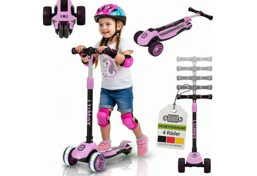 JUSKYS® Kinderroller Lumox Rosa in pink von Juskys