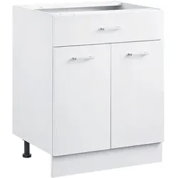 VEVOR Küchenschrank Unterschrank mit Schublade 600x477x816mm - Waschbeckenunterschrank mit Soft-Close-Hardware, montagefertig und einfach zusammenzubauen – perfekt für stilvolle Küchen und vielseitige Nutzung.
