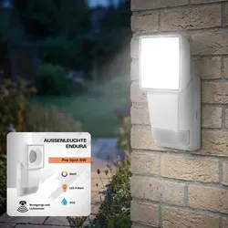 Ledvance LED Außenleuchte Endura Pro Spot Sensor - Hochwertige Außenleuchte mit Bewegungssensor, 8W LED, IP55 Schutz und verstellbarem Leuchtenkopf für präzise Ausleuchtung in Eingangs- und Außenbereichen.