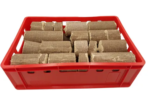 Pollmeier Buchenholzbriketts Bruch + E2 Fleischkiste 30kg