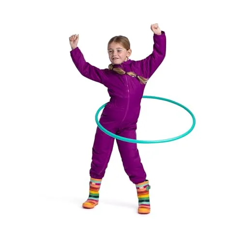 Trespass Dripdrop Kinder Regen-Overall (128) (Hell-Lila)