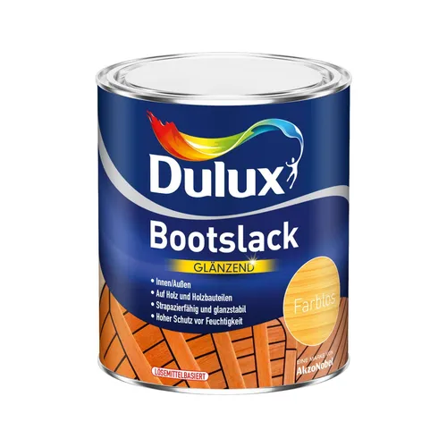 Dulux Bootslack Klarlack Endlack Schlussanstrich Holzschutz Farblos Glanz 375 ml