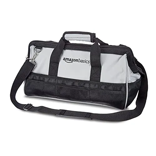 Amazon Basics Werkzeugtasche - 41 cm, Graues,schwarzes