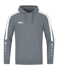 JAKO Kinder Kapuzensweatshirt Power, Steingrau, 164 - Hoodie für Kinder, ideal für Outdoor-Aktivitäten an kalten Tagen. Atmungsaktives Material sorgt für Komfort, während die kuschelige Bauchtasche Hände wärmt.