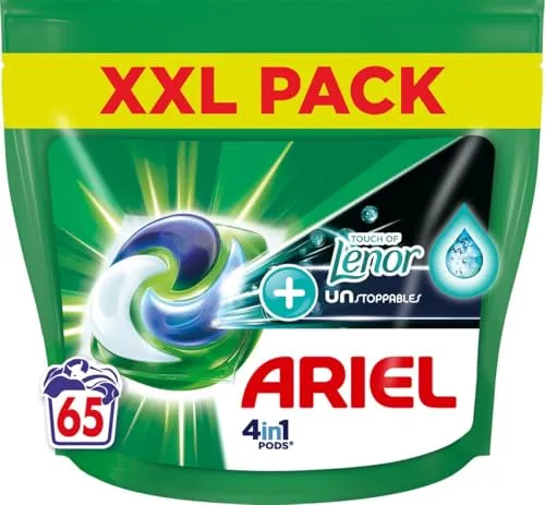 Ariel 4in1 Waschmittel-Pods +Touch By Lenor Unstoppables - 65 Wäschen