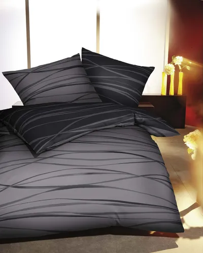 Kaeppel Wendebettwäsche Feinbiber dunkelgrau von Kaeppel