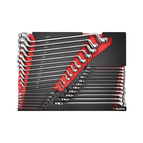Würth ORSY System-Einlage Ringmaulschlüssel 29-tlg POWERDRIV Carbon 0965905927