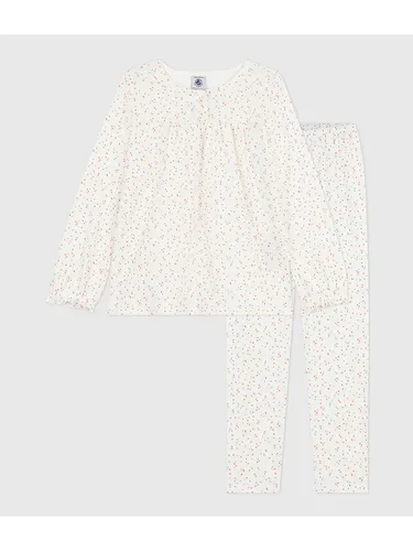 Petit Bateau Mädchen Cindy_h25 Nachtwäsche, Marshmallow/Multico, 6 Jahre - Schlafstrampler für Baby-Mädchen aus weicher Baumwolle, ideal für süße Träume und gemütliche Nächte.