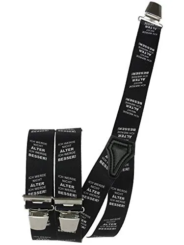 Hosenträger Schwarz von Harrys-Collection