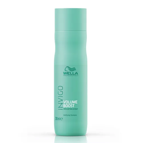 Wella Invigo Volume Boost Shampoo - Shampoo für feines Haar, verleiht mehr Volumen und Fülle dank Baumwollextrakt, ideal für ein kraftvolles Haargefühl.