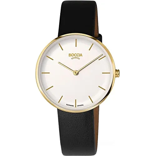 Boccia Klassische Uhr 3327-04 - Elegante Armbanduhr für Damen mit klassischem Design und praktischem Clipverschluss, ideal für jeden Anlass.